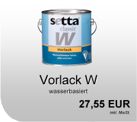 Setta Vorlack W wasserbasiert